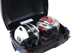 Hepco & Becker Junior Topkoffer 55 Flash Zilveren Panelen -Motorfietsuitrustings Winkel 610047 00 09 11 shop