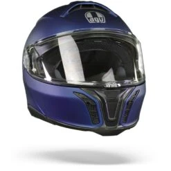 AGV Tourmodular Solid Mplk Galassia Blauw Mat Systeemhelm -Motorfietsuitrustings Winkel AGV Tourmodular Solid Mplk Matt Galassia Matt.35