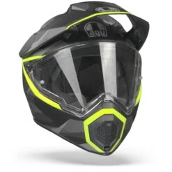 AGV AX9 Siberia Mat Zwart Geel Fluo Adventure Helm -Motorfietsuitrustings Winkel Agvax9siberiamattblackyellowfluo.35