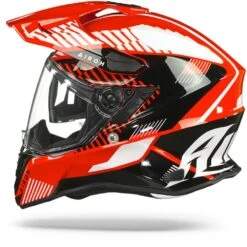 Airoh Commander Boost Rood Glanzend Adventure Helm -Motorfietsuitrustings Winkel Airoh commander boost red gloss.11