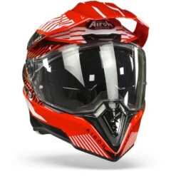 Airoh Commander Boost Rood Glanzend Adventure Helm -Motorfietsuitrustings Winkel Airoh commander boost red gloss.35