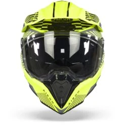 Airoh Commander Boost Mat Geel Adventure Helm -Motorfietsuitrustings Winkel Airoh commander boost yellow matt.01