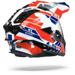 LS2 MX701 Explorer Atlantis Glans Wit Rood Blauw Adventure Helm -Motorfietsuitrustings Winkel Ls2 mx701 explorer atlantis white blue red.24