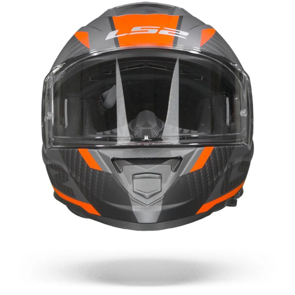 LS2 FF800 Storm Racer Mat Titanium Fluo Oranje Integraalhelm 5 LS2 FF800 Storm Racer Mat Titanium Fluo Oranje Integraalhelm - Afbeelding 5
