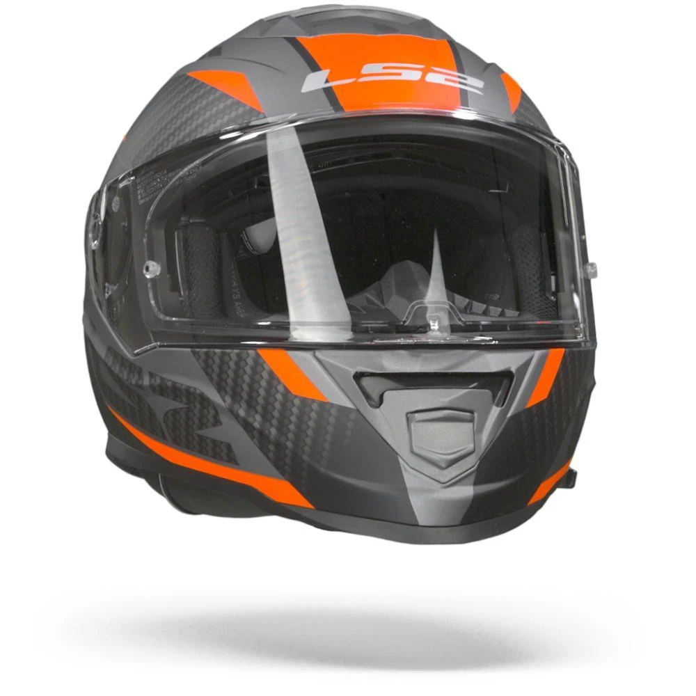 LS2 FF800 Storm Racer Mat Titanium Fluo Oranje Integraalhelm 2 LS2 FF800 Storm Racer Mat Titanium Fluo Oranje Integraalhelm - Afbeelding 2