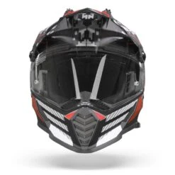 LS2 MX436 Pioneer Evo Saturn Mat Zwart Rood Adventure Helm -Motorfietsuitrustings Winkel Ls2mx436pioneerevosaturnmattblackred.01