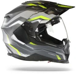 Nexx X.WED2 Columbus Grijs Neon Mat Adventure Helm -Motorfietsuitrustings Winkel Nexx x wed 2 columbus grey neon mt.29