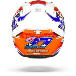 Nolan N60-6 Gemini Replica 50 C. Stoner Metal Wit Integraalhelm -Motorfietsuitrustings Winkel Nolan n60 6 gemini replica 50.19