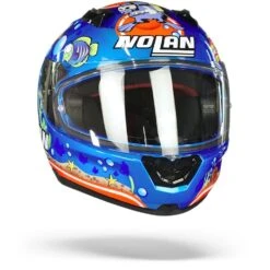 Nolan N60-6 Gemini Replica 51 M. Melandri Aquarium Saphire Blauw Integraalhelm -Motorfietsuitrustings Winkel Nolan n60 6 gemini replica 51.35