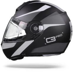 Schuberth C3 Pro Sestante Zwart Grijs Systeemhelm -Motorfietsuitrustings Winkel SchuberthC3ProSestanteGrey.11