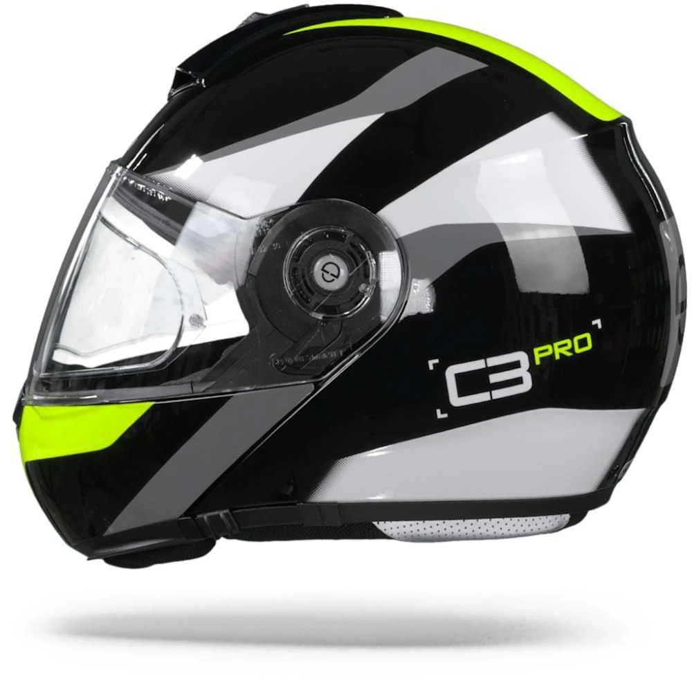 Schuberth C3 Pro Sestante Zwart Geel Systeemhelm 2 Schuberth C3 Pro Sestante Zwart Geel Systeemhelm - Afbeelding 2