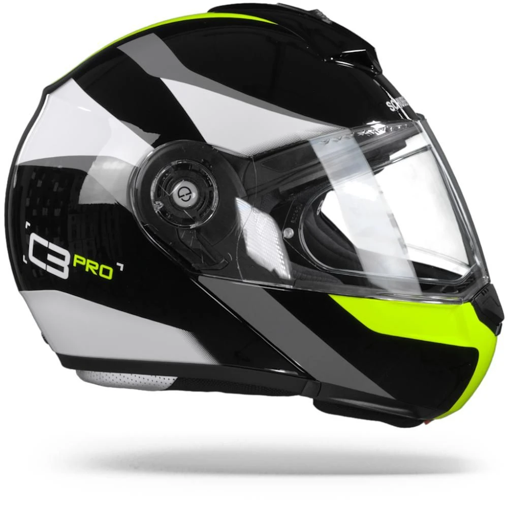 Schuberth C3 Pro Sestante Zwart Geel Systeemhelm 4 Schuberth C3 Pro Sestante Zwart Geel Systeemhelm - Afbeelding 4