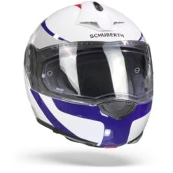 Schuberth C3 Pro Sestante Wit Blauw Systeemhelm -Motorfietsuitrustings Winkel Schuberthc3prosestantewhitebluered.35