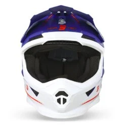 SHOT Furious Raw 3.0 Navy Rood Mat Crosshelm