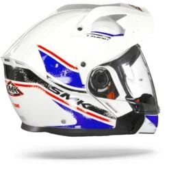 SMK Hybrid Evo Tide Wit Blauw Multihelm -Motorfietsuitrustings Winkel Smk hybrid evo tide white blue.25