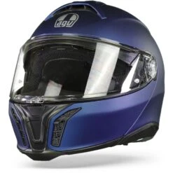 AGV Tourmodular Solid Mplk Galassia Blauw Mat Systeemhelm -Motorfietsuitrustings Winkel agv tourmodular solid mplk matt galassia matt frontpage