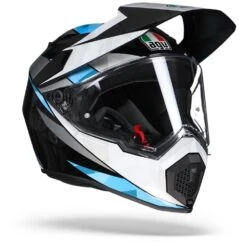 AGV AX9 North Zwart Wit Blauw Adventure Helm -Motorfietsuitrustings Winkel agv ax9 north cyan re.33 1