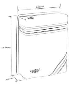 Artonvel Original Magnetische Tas Zwart -Motorfietsuitrustings Winkel artonvel original black magnetic bag4