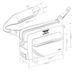 Artonvel Original Zwart Messenger Tas -Motorfietsuitrustings Winkel artonvel original black messenger bag5