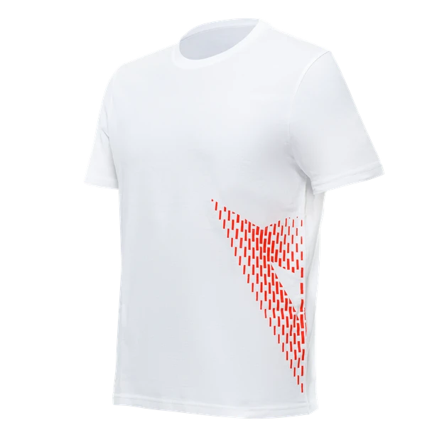 Dainese Dainese T-Shirt Big Logo White Fluo Red 1 Dainese Dainese T-Shirt Big Logo White Fluo Red