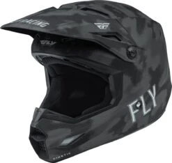 FLY Racing Kinetic S.E. Tactic Grijs Camo Crosshelm