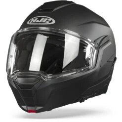 HJC I100 Donker Mat Zwart Systeemhelm -Motorfietsuitrustings Winkel hjc i100 flat black frontpage
