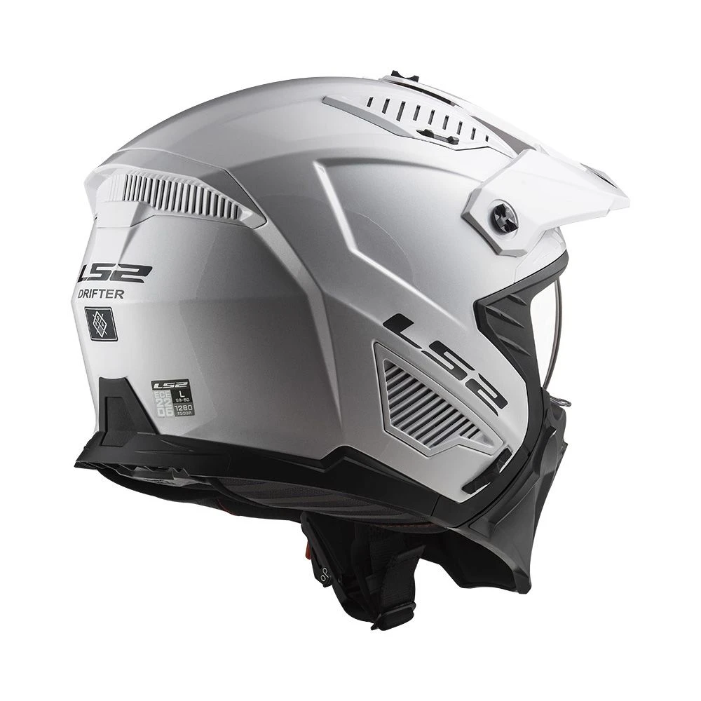 LS2 OF606 Drifter Solid Wit 06 Multi Helm