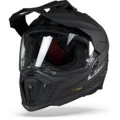 LS2 MX701 Explorer Solid Mat Zwart Adventure Helm -Motorfietsuitrustings Winkel ls2 mx701 explorer solid matt black frontpage