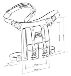 Artonvel Military Beentas -Motorfietsuitrustings Winkel military sacoche de jambe3