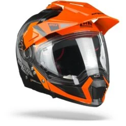 Nolan N70-2 X Decurio 31 Flat Zwart Oranje Wit Antraciet Multihelm -Motorfietsuitrustings Winkel n70 2 x decurio n com flat black 31.33 1