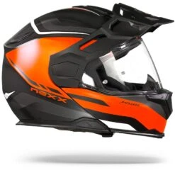 Nexx X.Vilijord Hiker Oranje Grijs Mat Systeemhelm -Motorfietsuitrustings Winkel nexx vilijord hiker orange gry mt.29