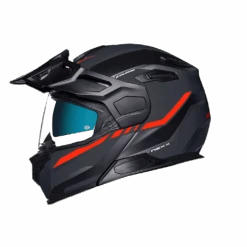 Nexx X.Vilijord Continental Grijs Rood Matt Systeemhelm -Motorfietsuitrustings Winkel nexx x vj continental grey red matt 1