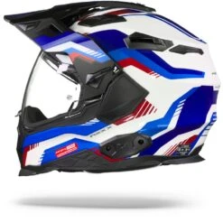 Nexx X.WED2 Columbus Blauw Rood Adventure Helm -Motorfietsuitrustings Winkel nexx x wed2 columbus blue red.11 1