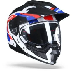 Nolan N70-2 X Grandes Alpes 26 Metal Wit Blauw Rood Multihelm -Motorfietsuitrustings Winkel nolan n70 2 x grandes alpes 026.33 1
