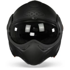 ROOF BoXXer Twin Mat Zwart Graphite Systeemhelm -Motorfietsuitrustings Winkel roof boxxer twin matt black graphite.01