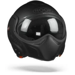 ROOF BoXXer Zwart Shadow Limited Edition Systeemhelm -Motorfietsuitrustings Winkel roofboxxerunimatteblack.35 1