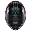 Shark Evo ES K-Rozen Zwart Violet Glitter KVX Systeemhelm