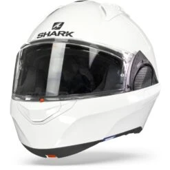 Shark Evo GT Blank Wit Systeemhelm -Motorfietsuitrustings Winkel shark evogt blank white frontpage