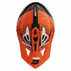 SHOT Lite Fury Zwart Neon Oranje Glanzend Crosshelm