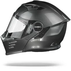 Simpson Darksome Gunmetal Systeemhelm -Motorfietsuitrustings Winkel simpson darksome gunmetal.10 1