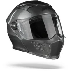 Simpson Darksome Gunmetal Systeemhelm -Motorfietsuitrustings Winkel simpson darksome gunmetal.33 1