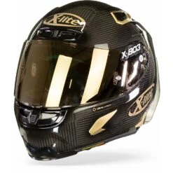 X-Lite X-803 RS Ultra Carbon Golden Edition 033 Integraalhelm -Motorfietsuitrustings Winkel x lite x 803 rs ultra carbon golden edition 033 frontpage