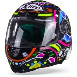 X-Lite X-803 RS Ultra Carbon 23 Davies Carbon Zwart Roze Blauw Rood Integraalhelm -Motorfietsuitrustings Winkel x litex 803rsdaviescarbon23 frontpage